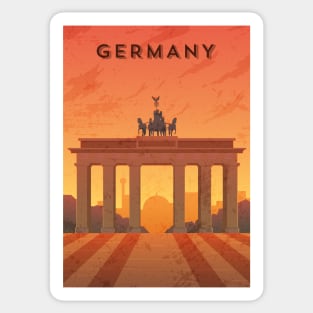 Germany. Retro travel poster Sticker